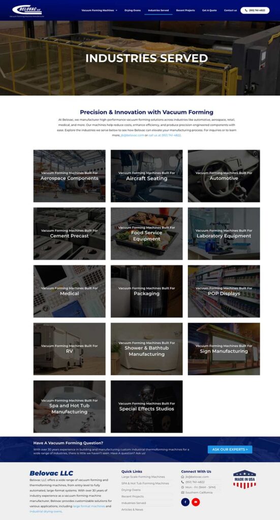 bvac industries served