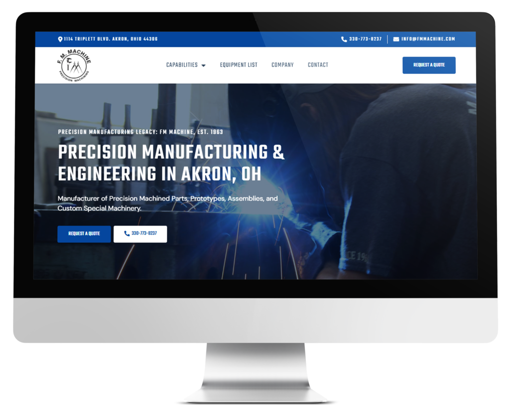desktop website mockup updated