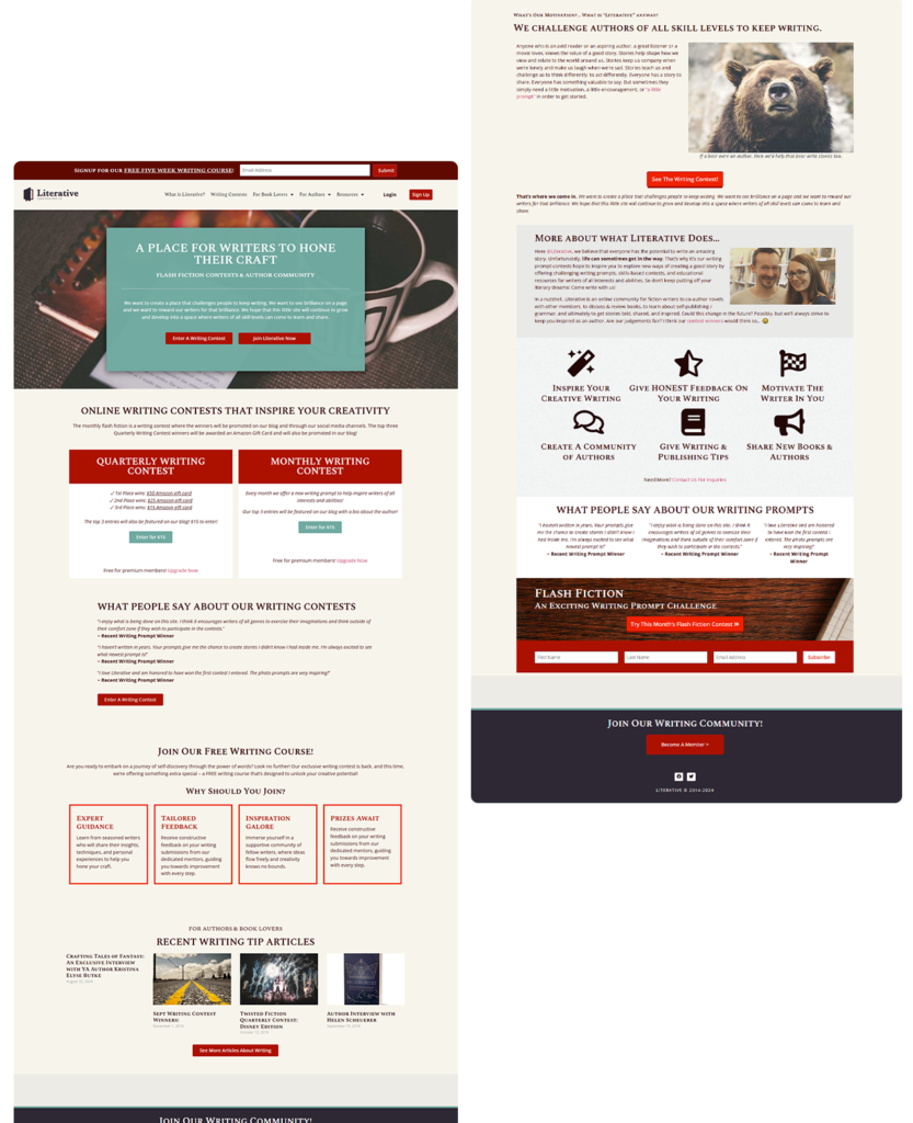 literative web pages