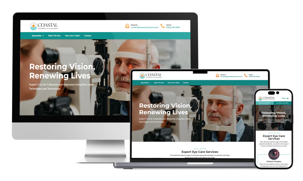mi portfolio coastal cataract website responsive