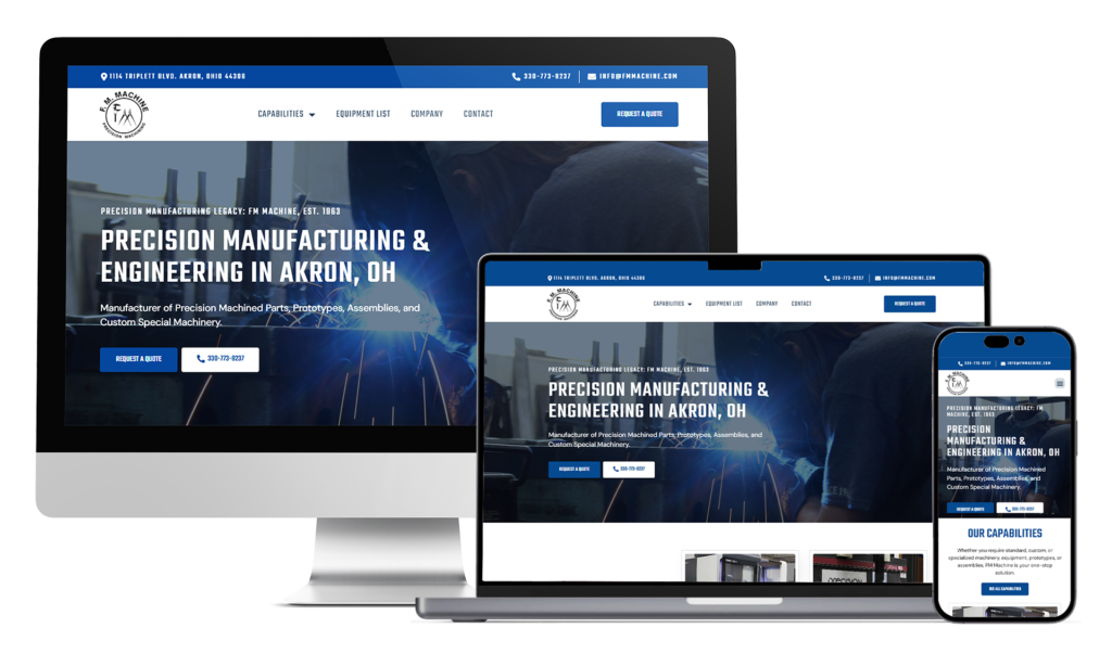 mi portfolio fm machine desktop laptop phone