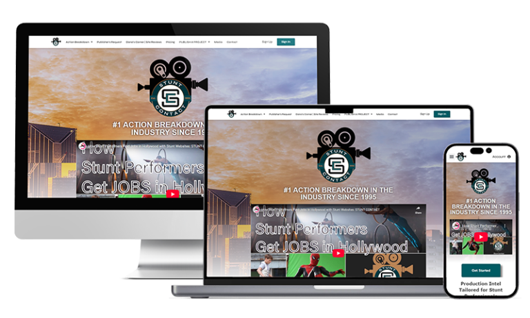 stunt contact desktop laptop phone view